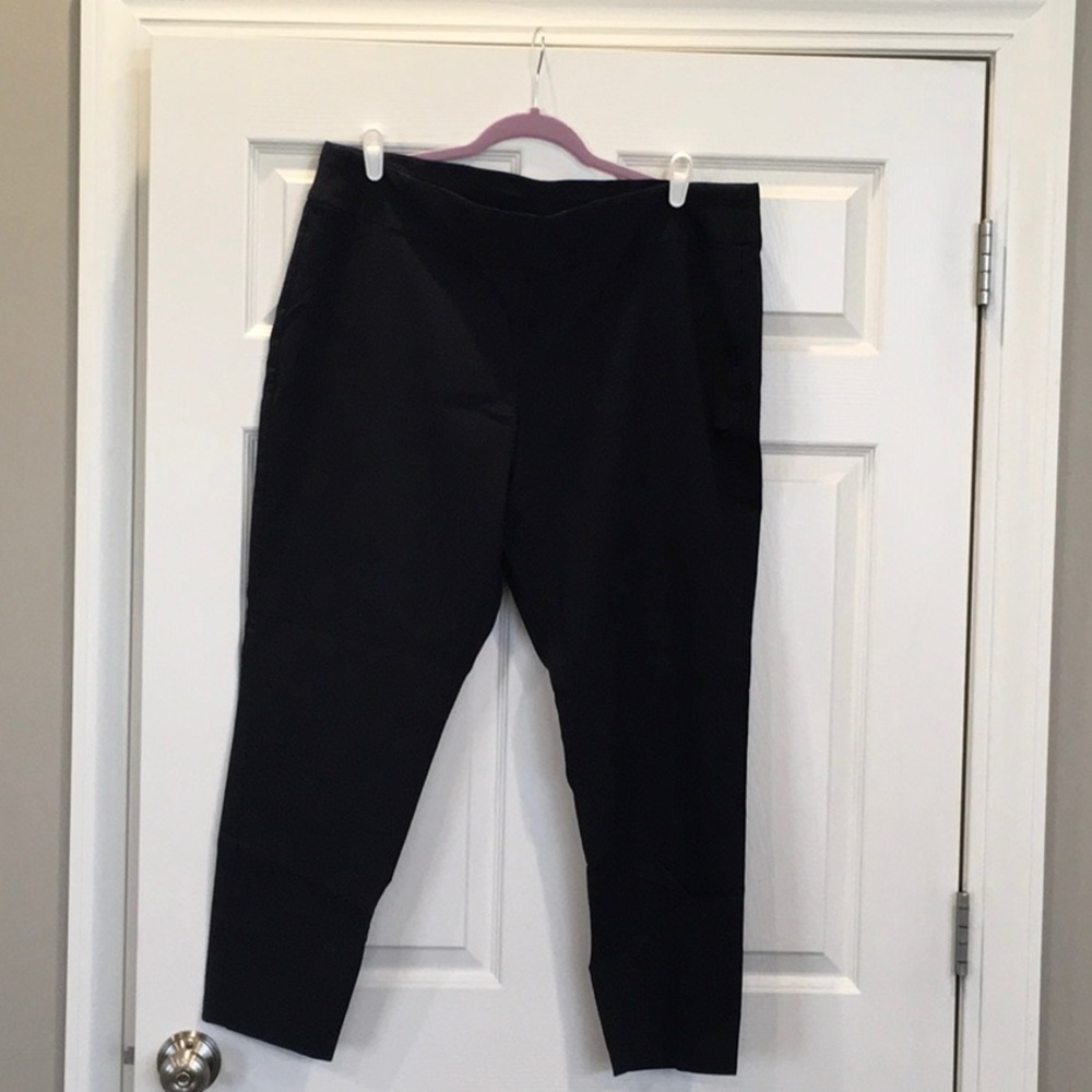 CJ Banks Stylish Ankle Pants - Plus Size Navy
